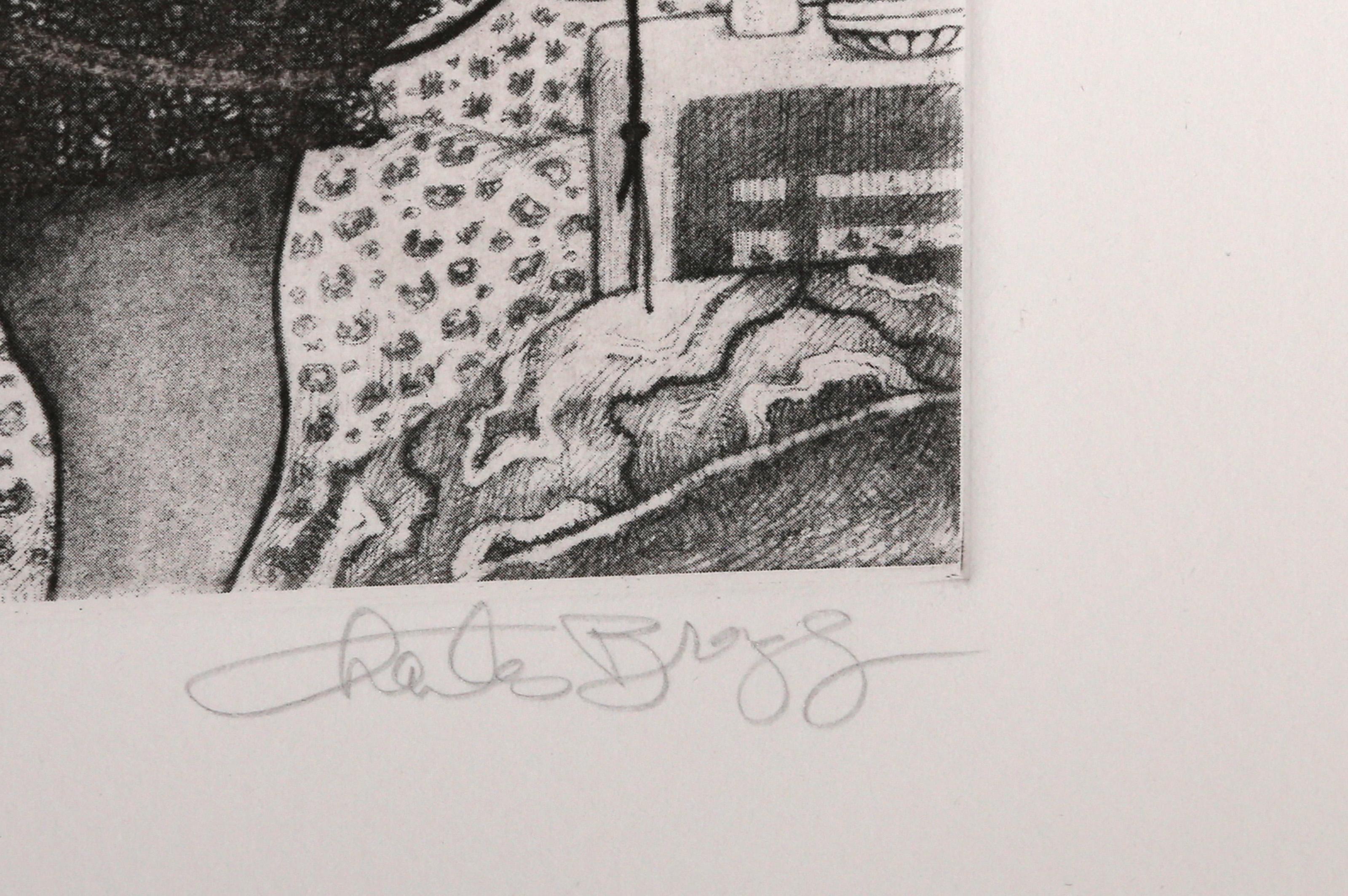 by Appointment, Folk Art Etching by Charles Bragg For Sale 3