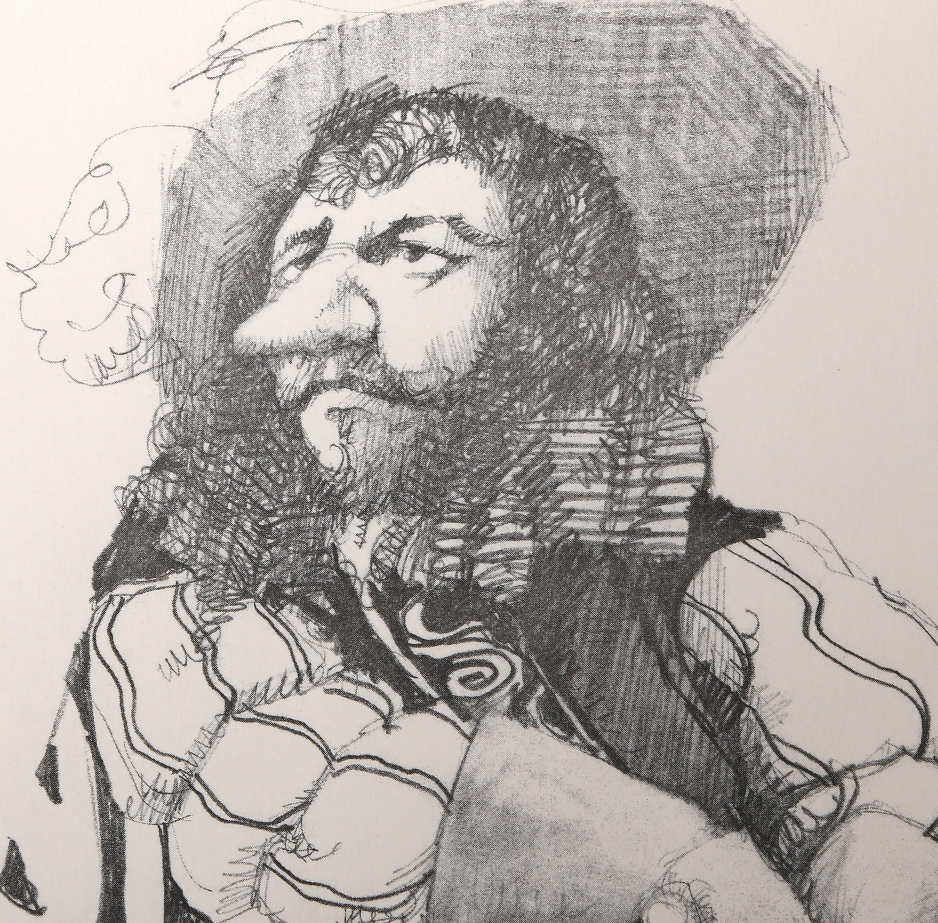 Cyrano, Folk Art Etching by Charles Bragg 1
