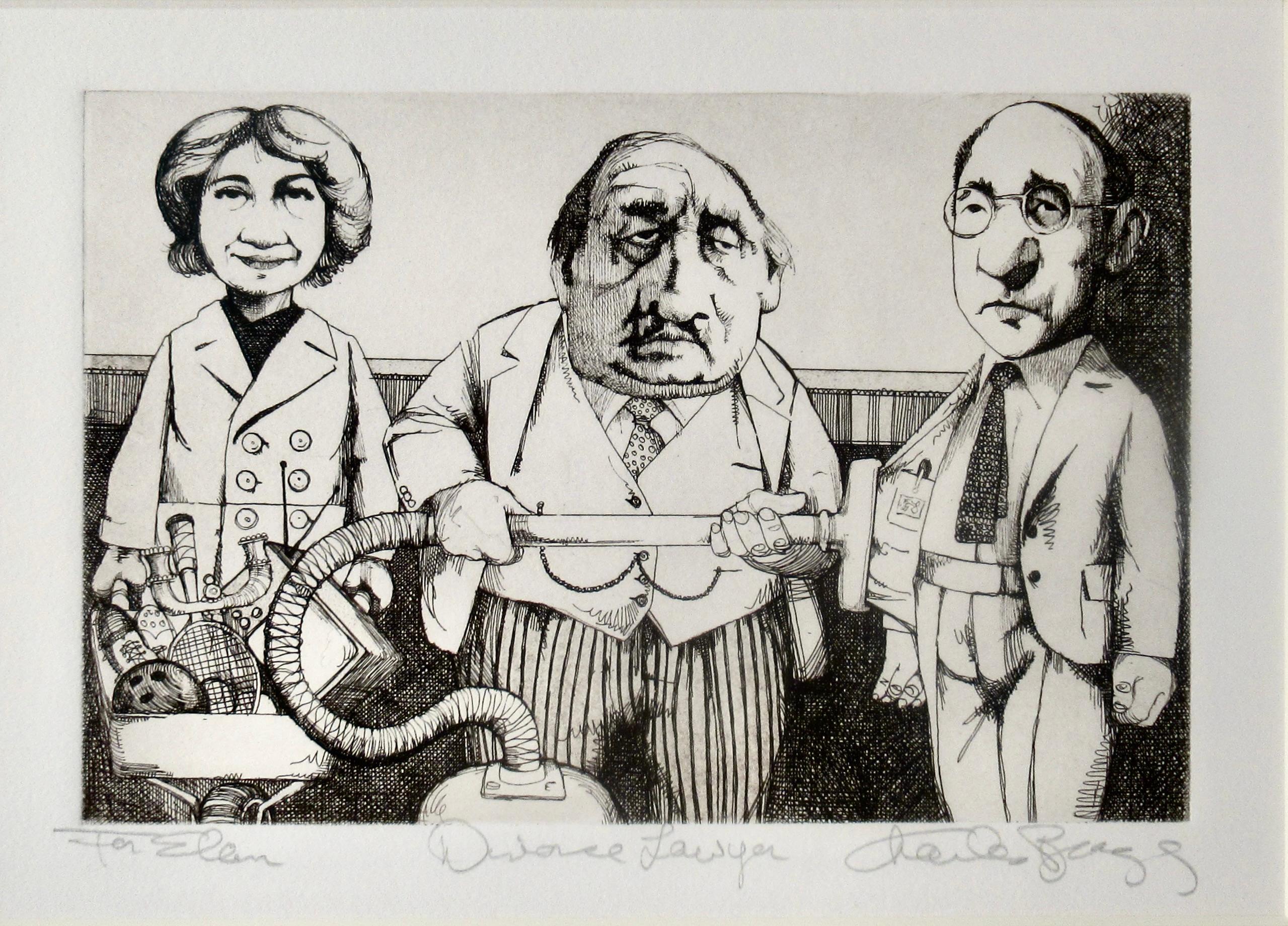 Anwalt für Scheidungsrecht – Print von Charles Bragg