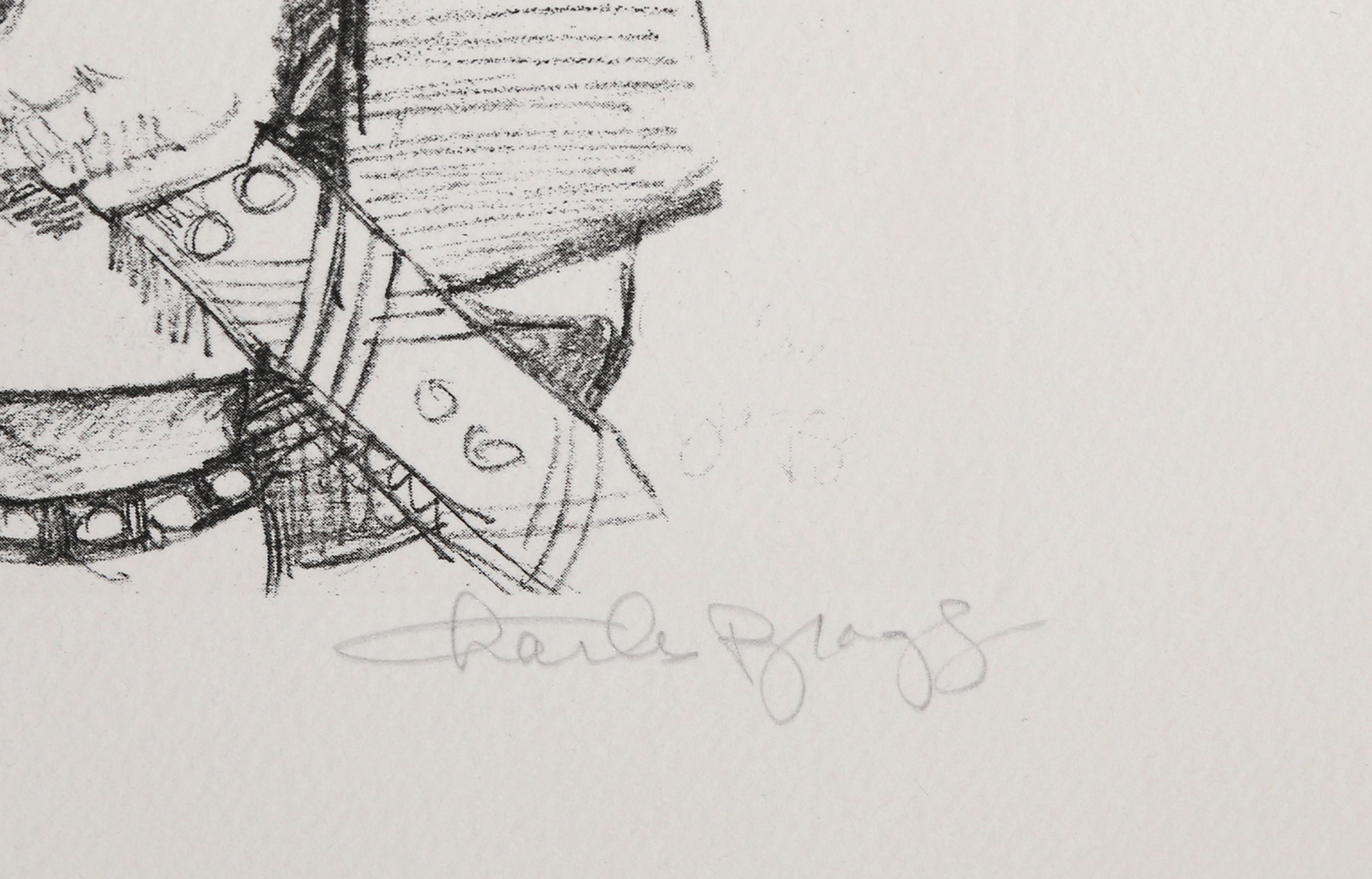 Erik, Folk Art Etching by Charles Bragg For Sale 2
