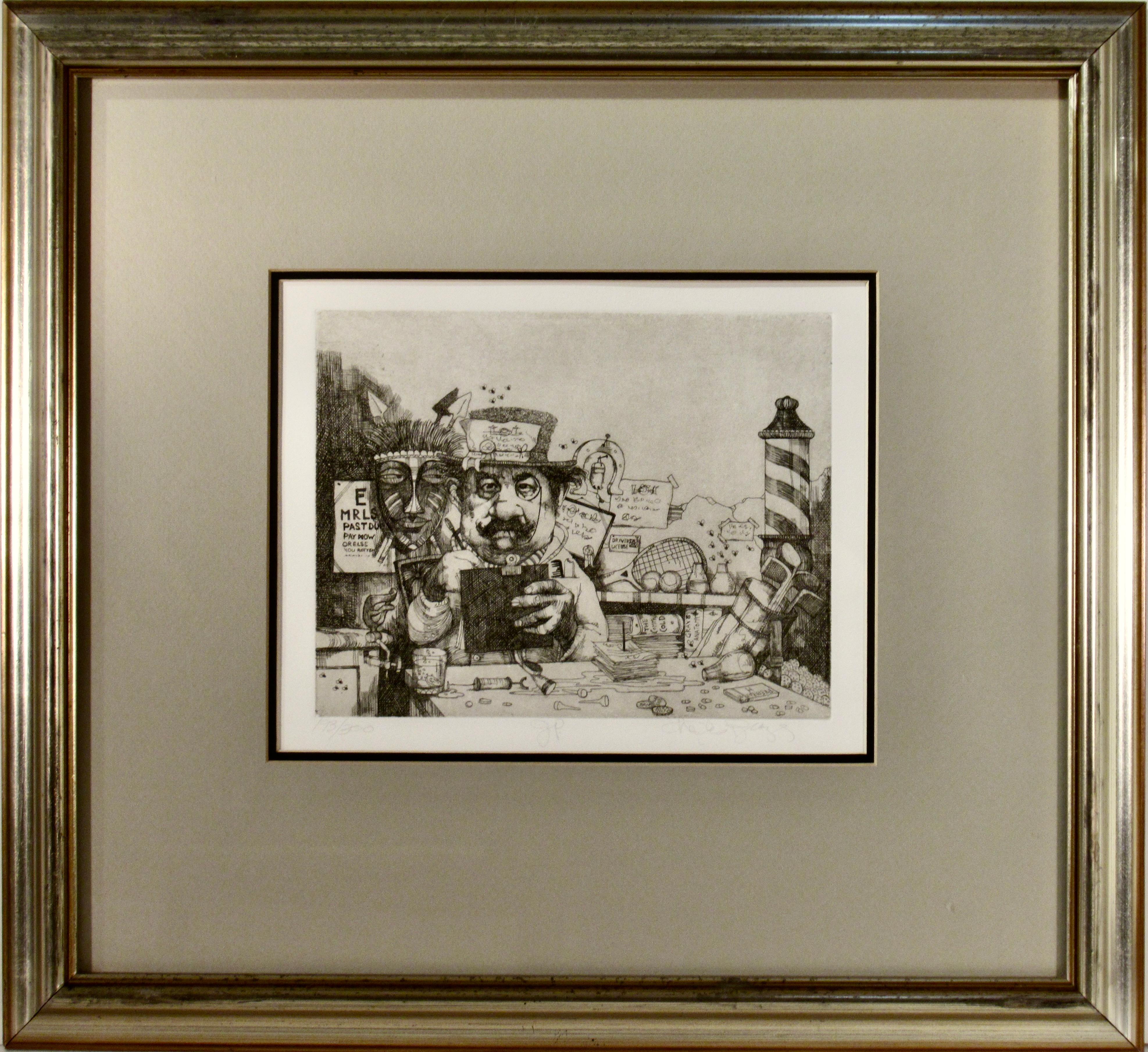 Charles Bragg Figurative Print - GP (General Practitioner)