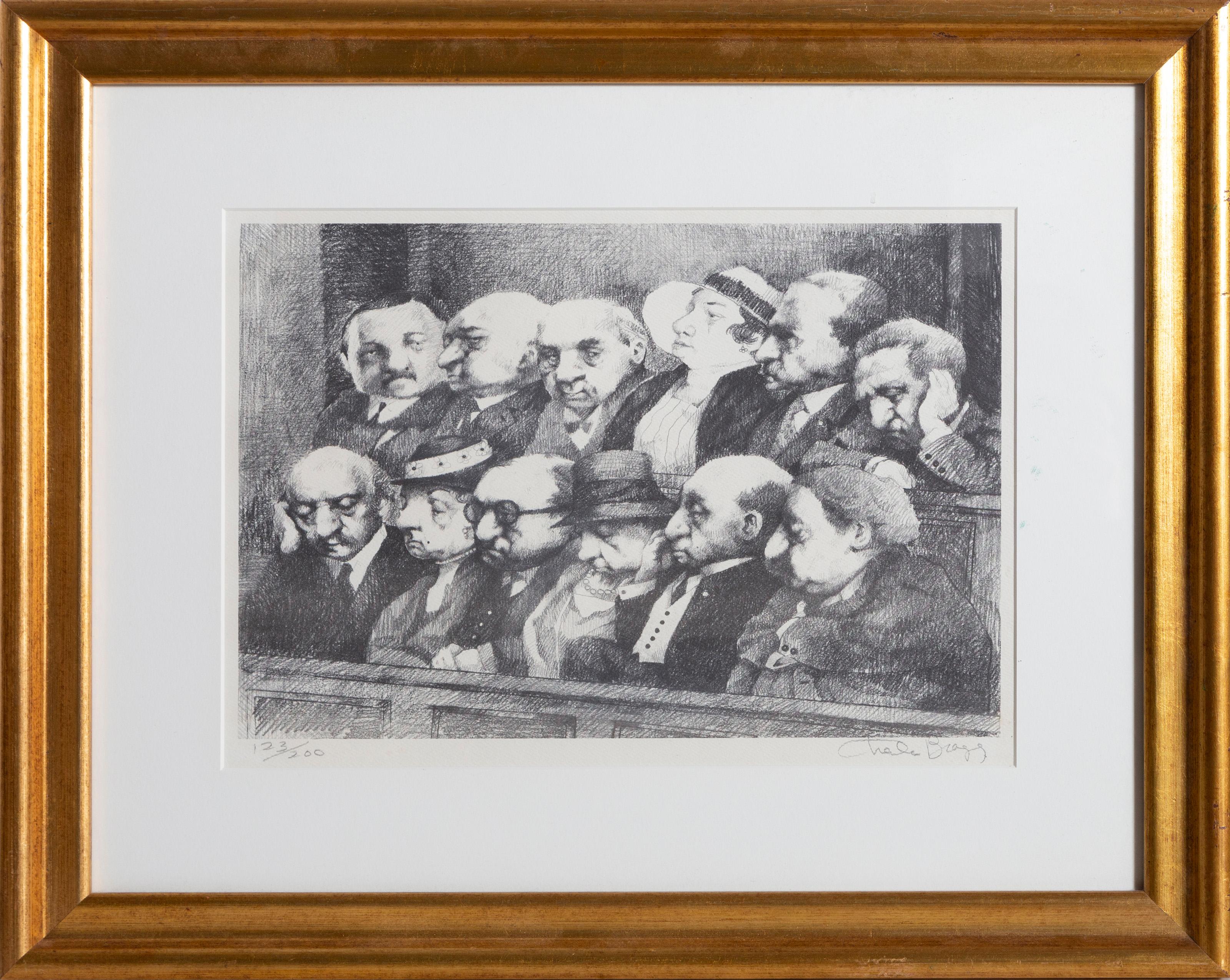 Jurado, litografía de arte popular  por Charles Bragg