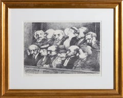 Jurado, litografía de arte popular  por Charles Bragg