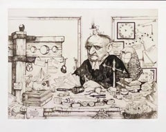 Justice Department, 1970 Lithograph, Charles Bragg - SIGNED
