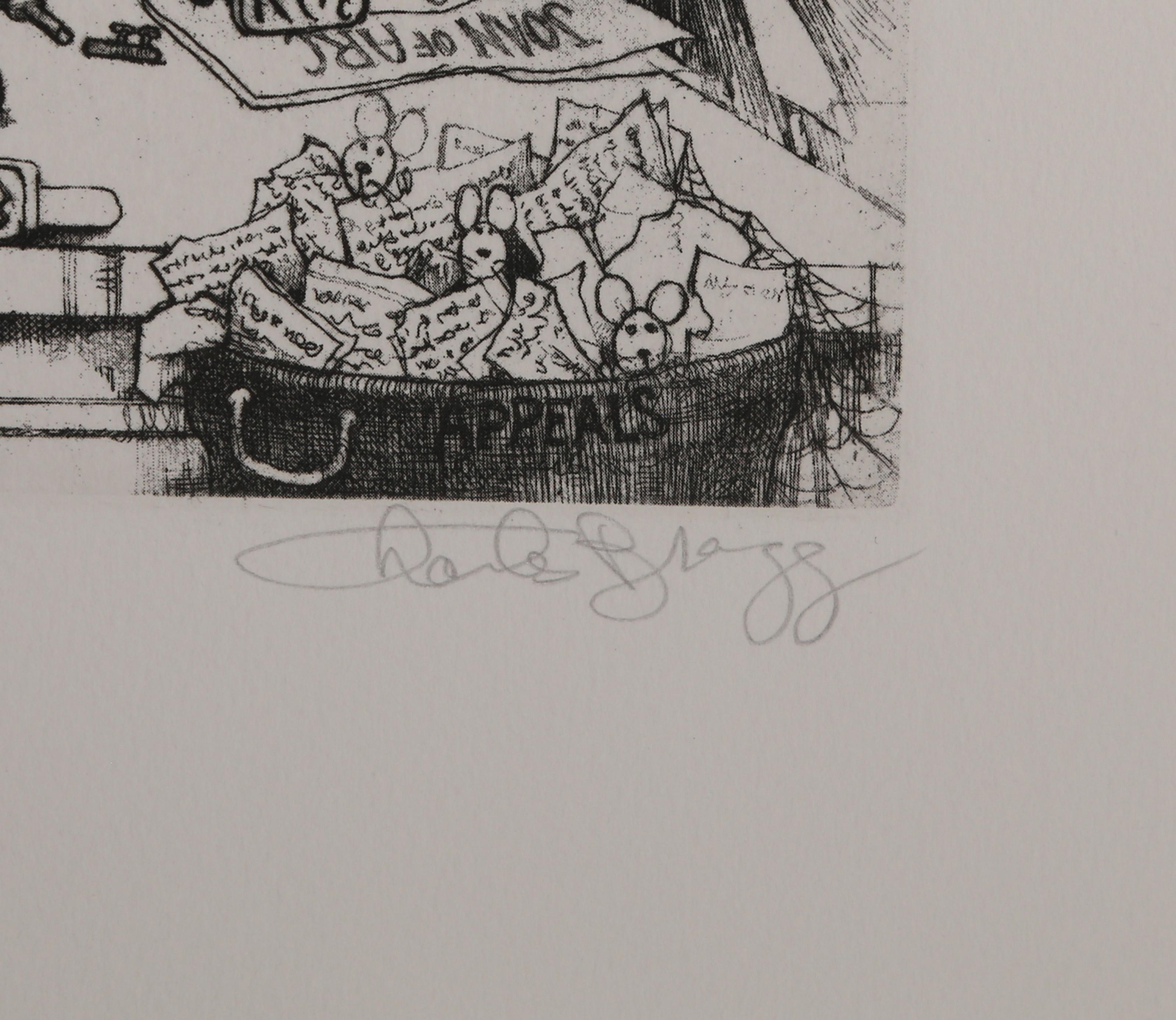 Departamento de Justicia, Grabado de arte popular de Charles Bragg en venta 2