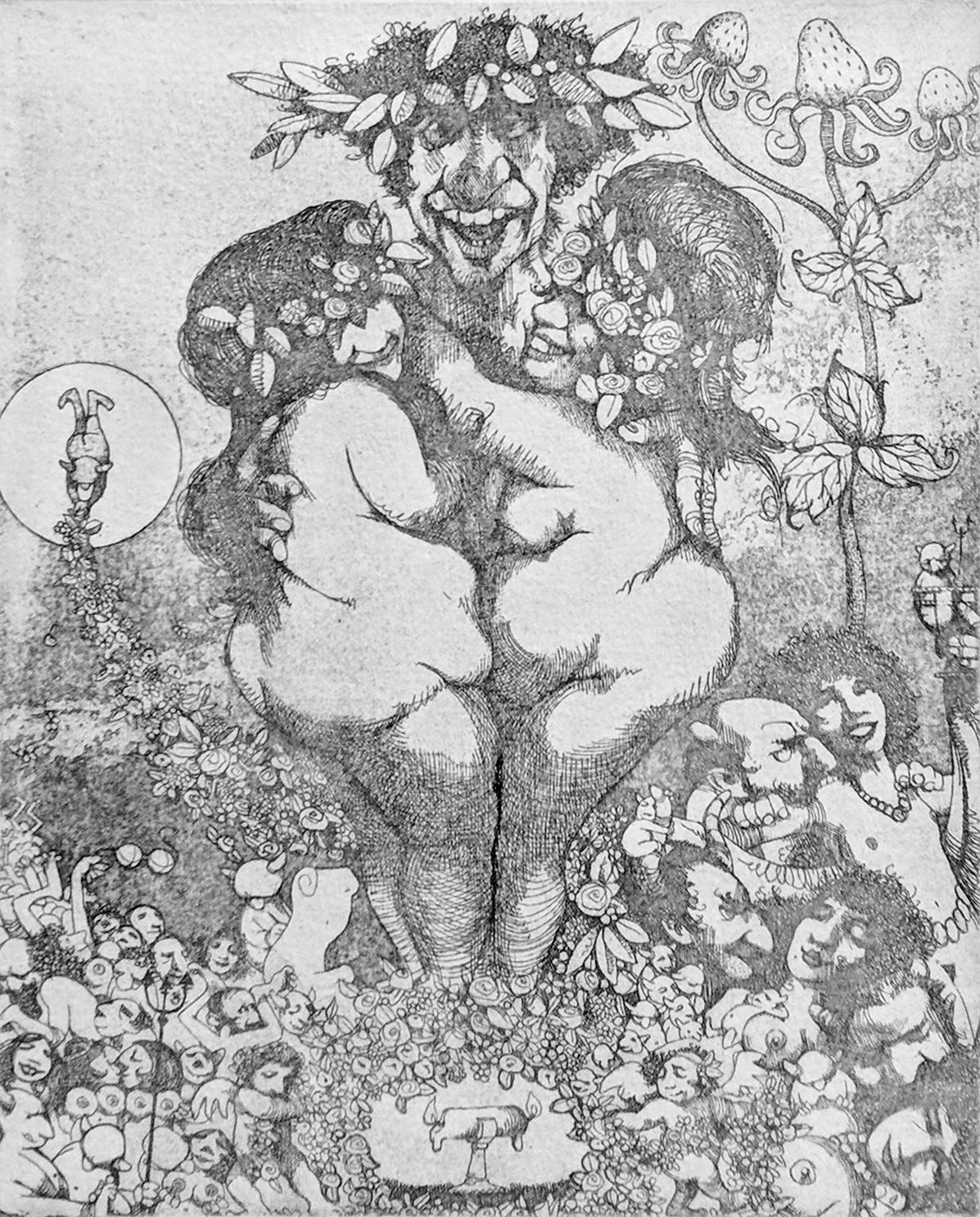 Charles Bragg Nude Print - LUST