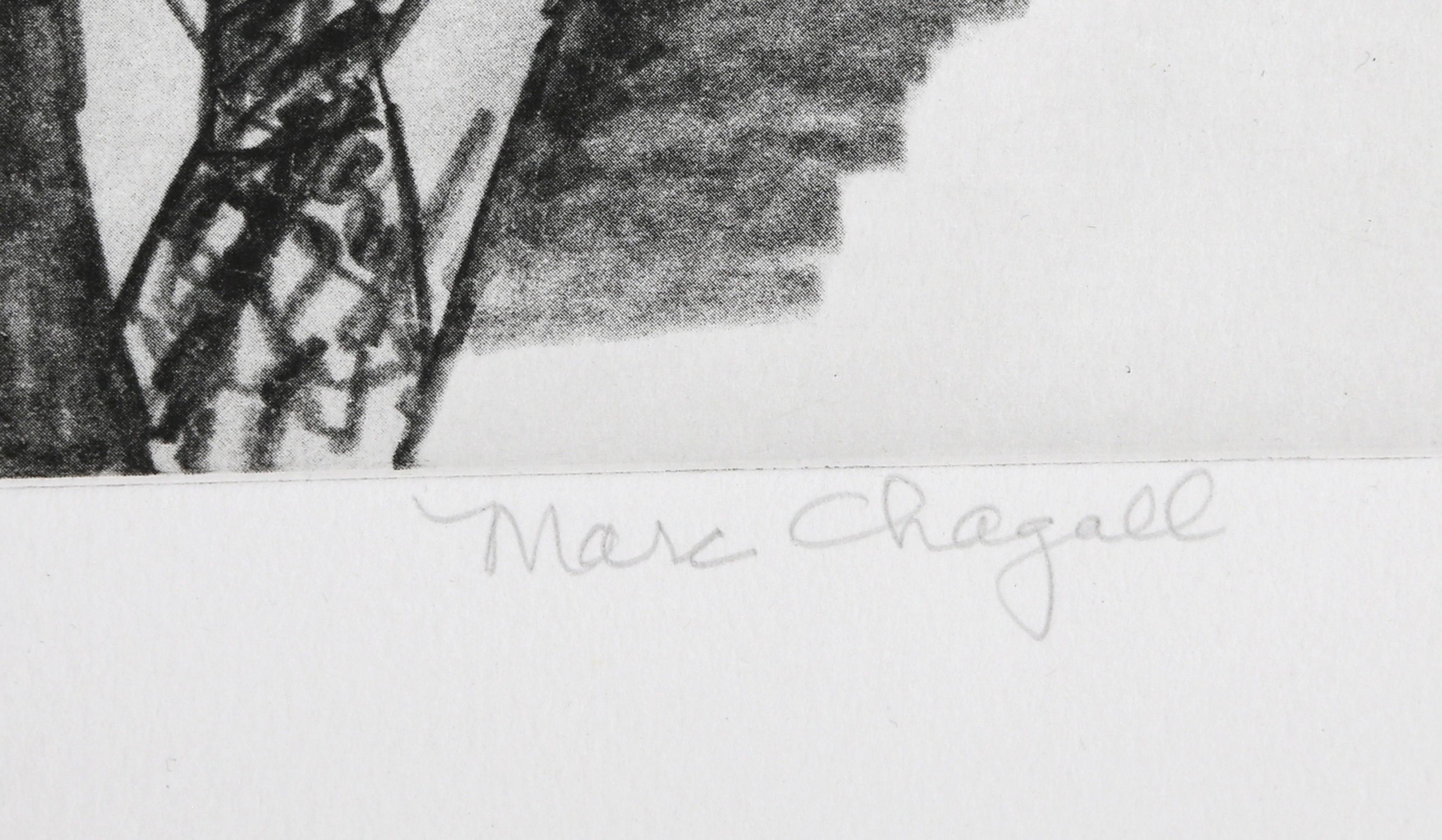 Marc Chagall, Folk Art Etching by Charles Bragg For Sale 3