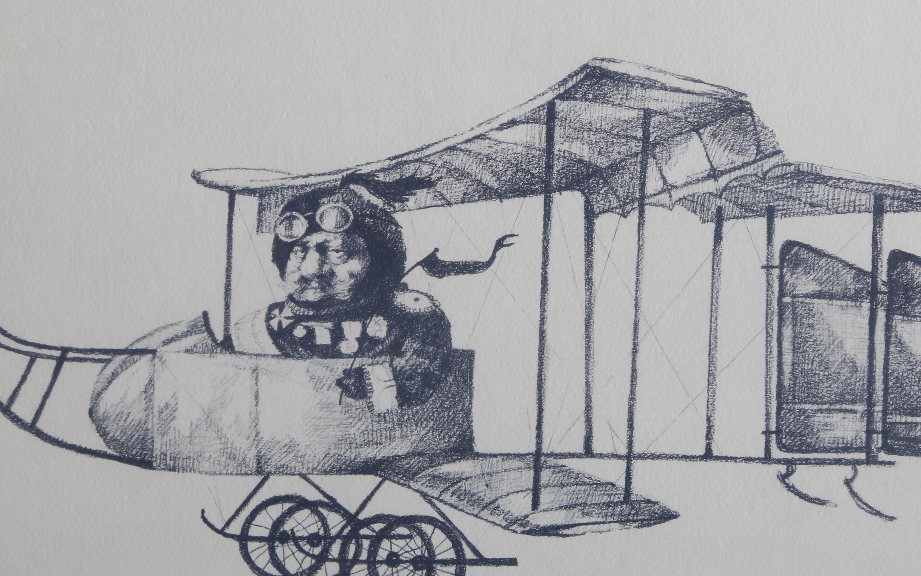 Meyer el Volador, litografía de arte popular de Charles Bragg en venta 1