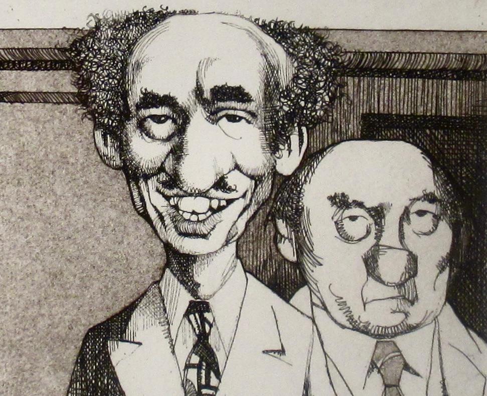 Nolo Contendere - Gray Figurative Print by Charles Bragg