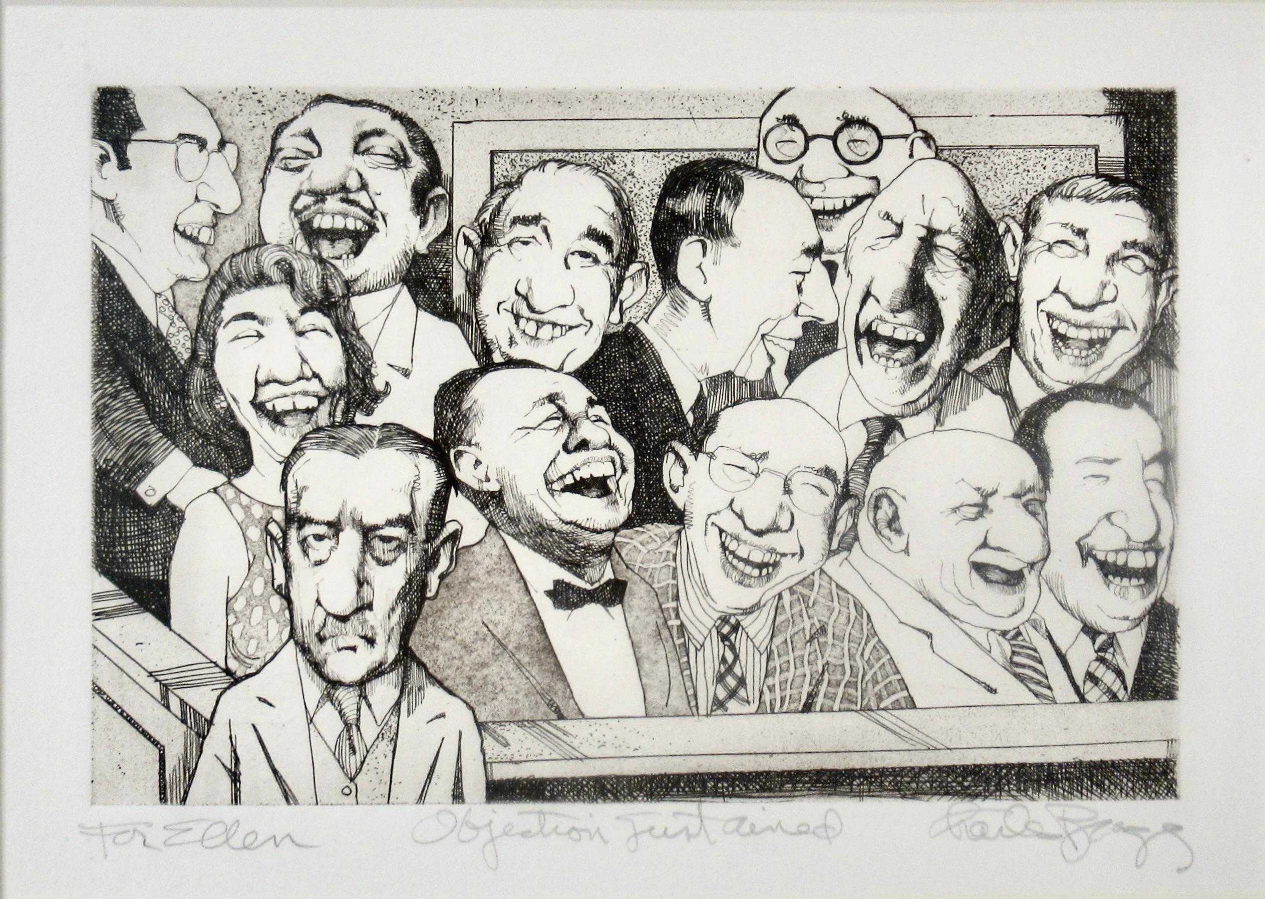 Objection Sustained - Print by Charles Bragg