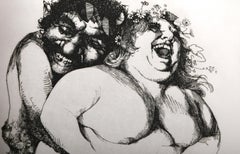 Pandora's Box, Folk Art Etching by Charles Bragg