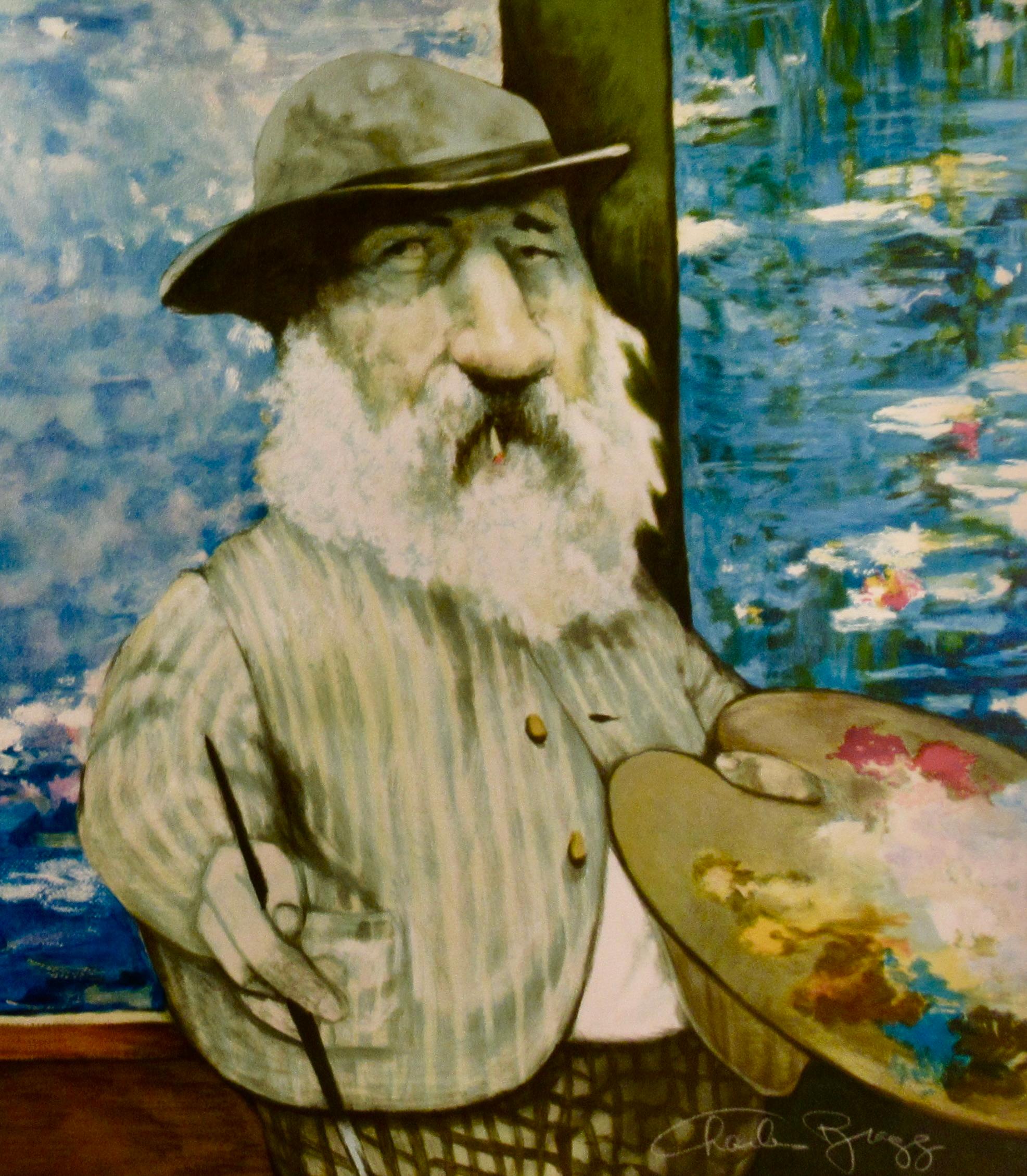 Portrait of Monet - Other Art Style Print by Charles Bragg