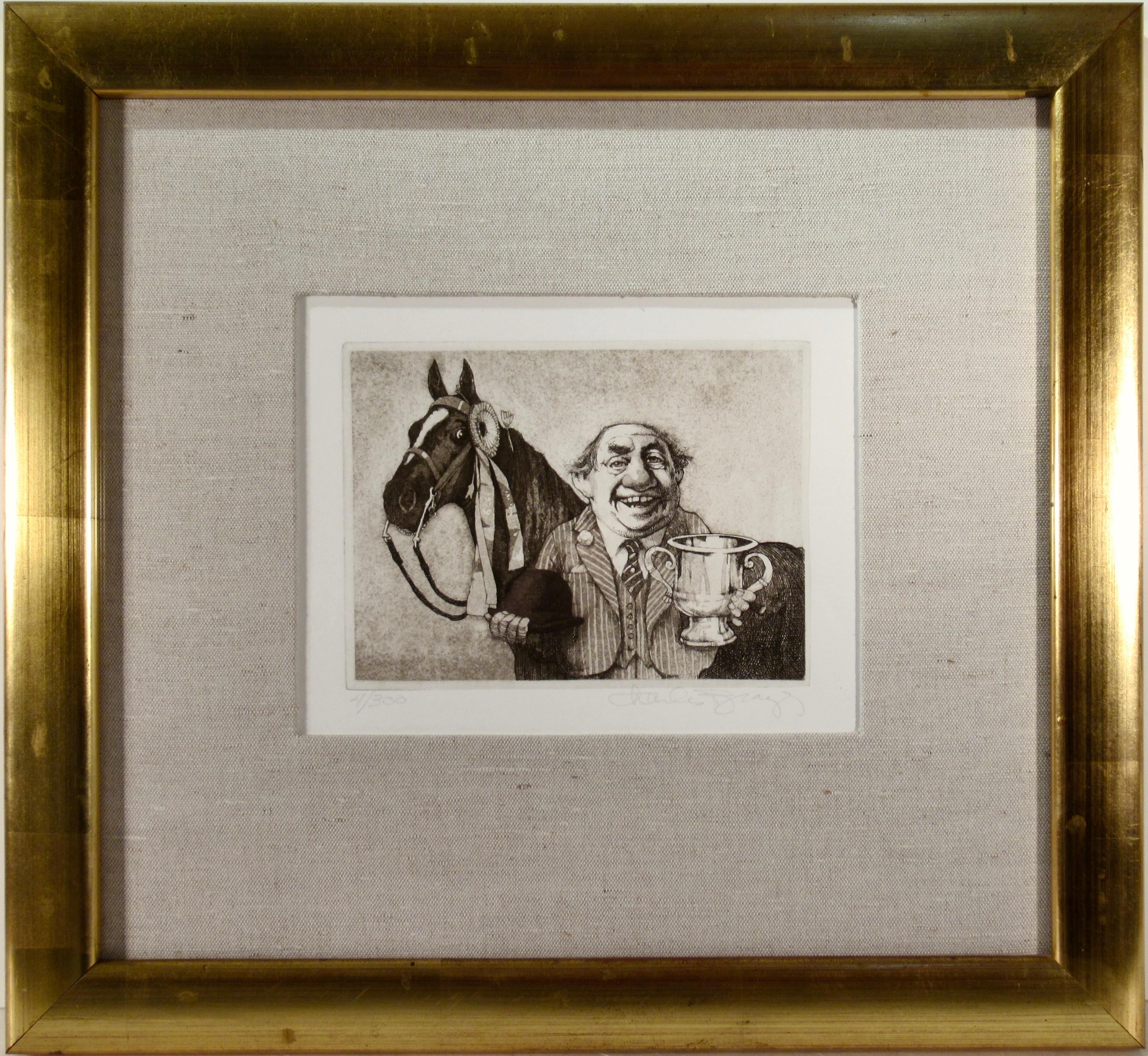 Charles Bragg Figurative Print - The Equestrian