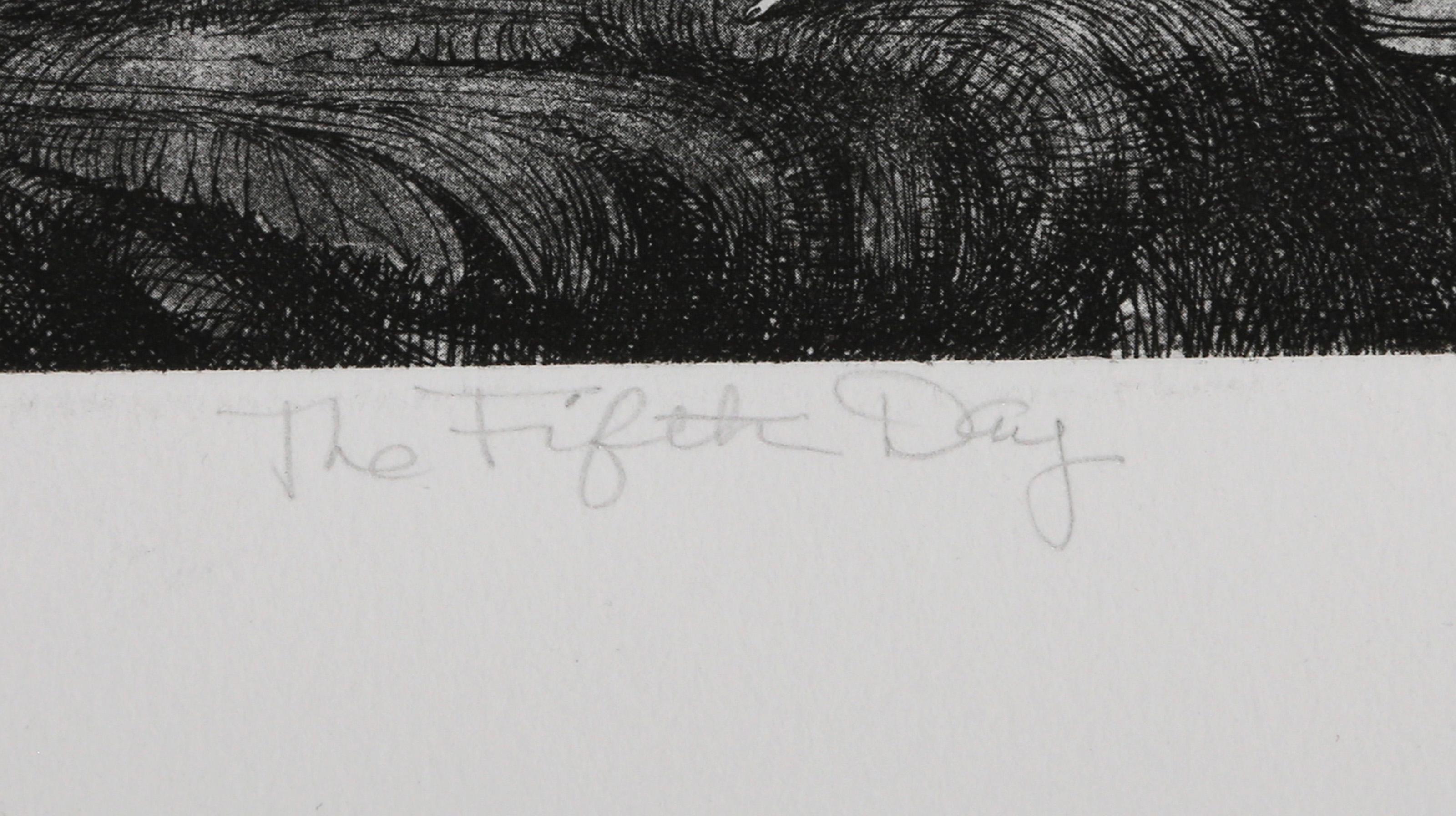 The Fifth Day, Caricature Etching by Charles Bragg For Sale 3