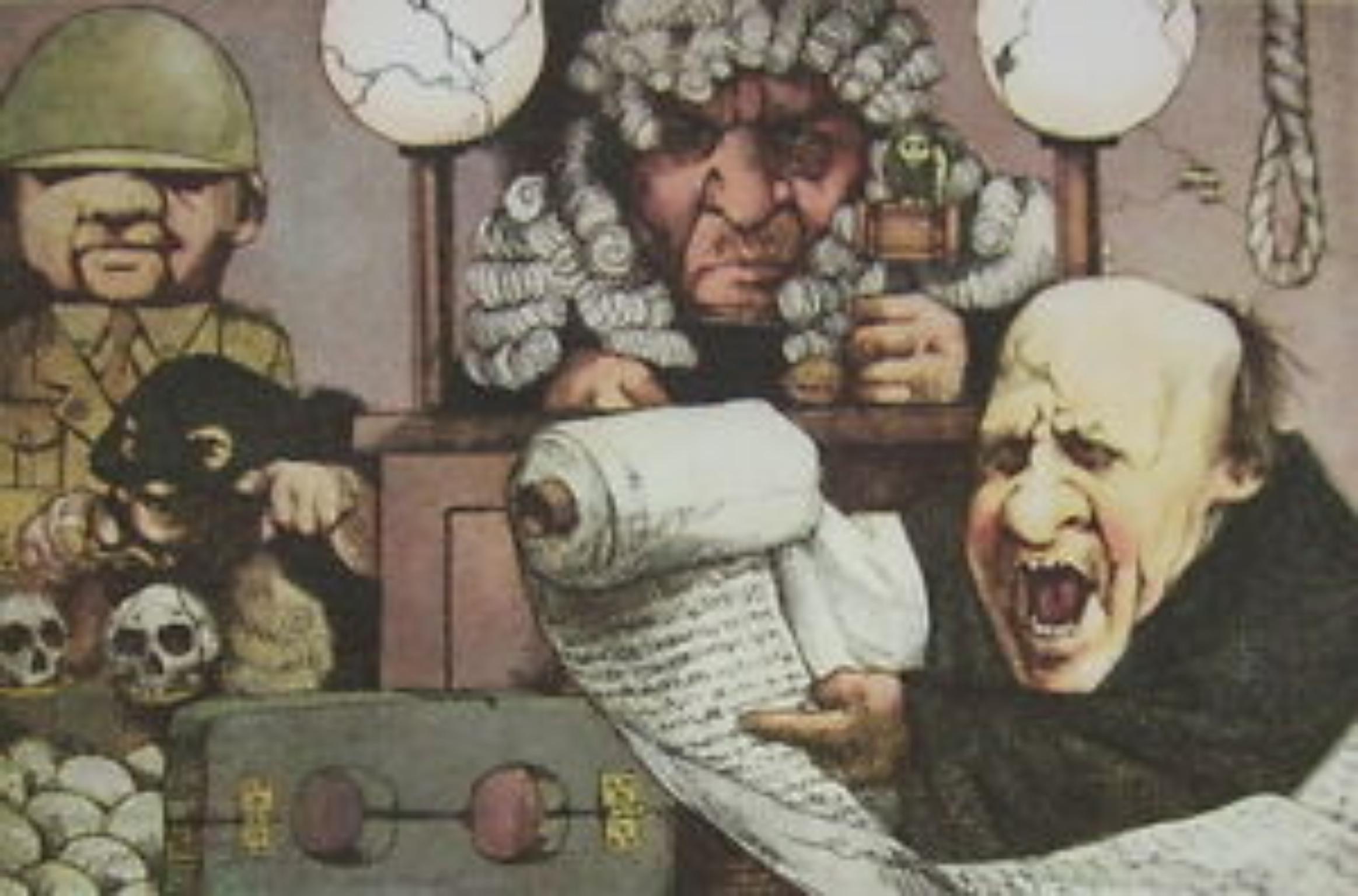 CHARLES BRAGG (1931-  ) Painter, sculptor, and illustrator of commentary on human behavior, Charles Bragg often injects his sense of humor and appreciation of satire into his subjects, many which are cartoonish and seem half human and half animal.