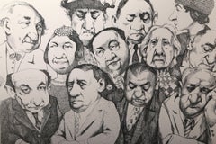 La giuria 2, acquaforte caricaturale di Charles Bragg