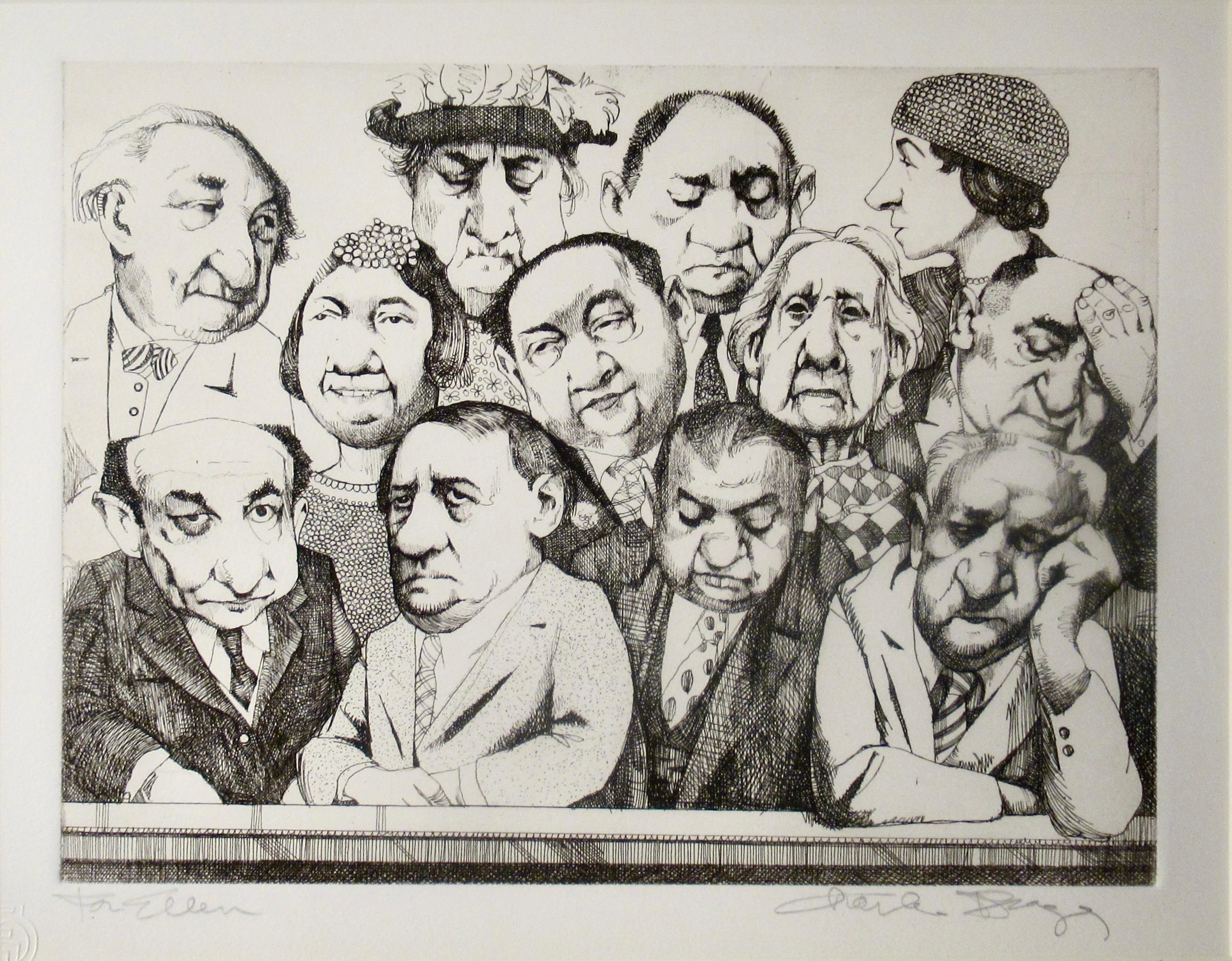 The Jury - Print by Charles Bragg