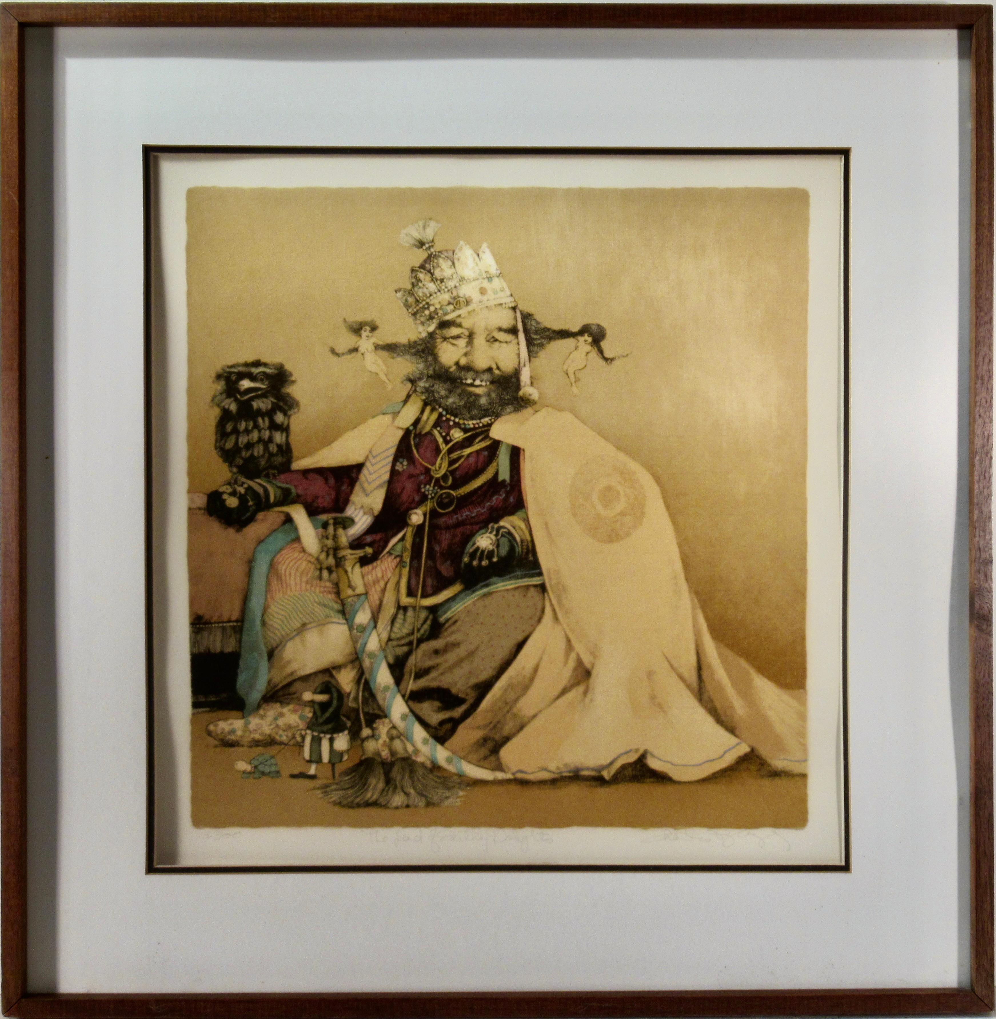 Figurative Print de Charles Bragg - El Señor de las Delicias Terrenales