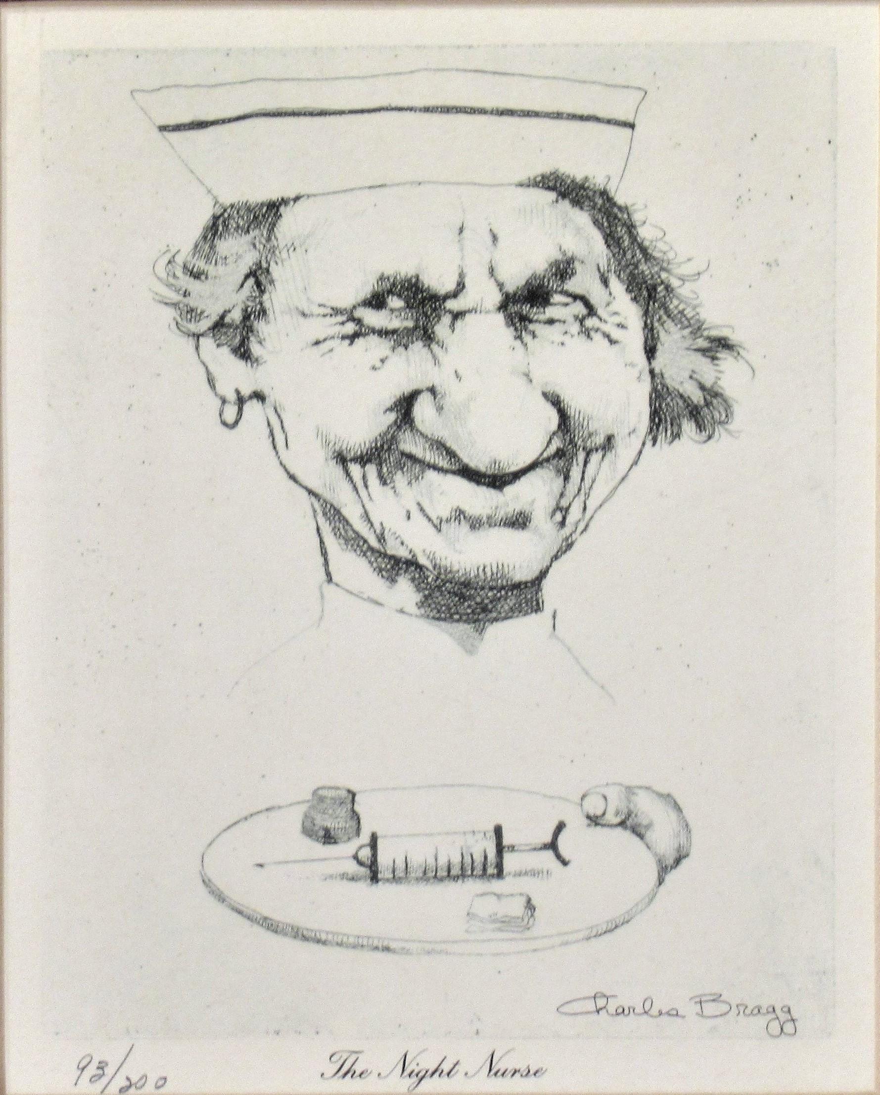 The Night Nurse - Print by Charles Bragg