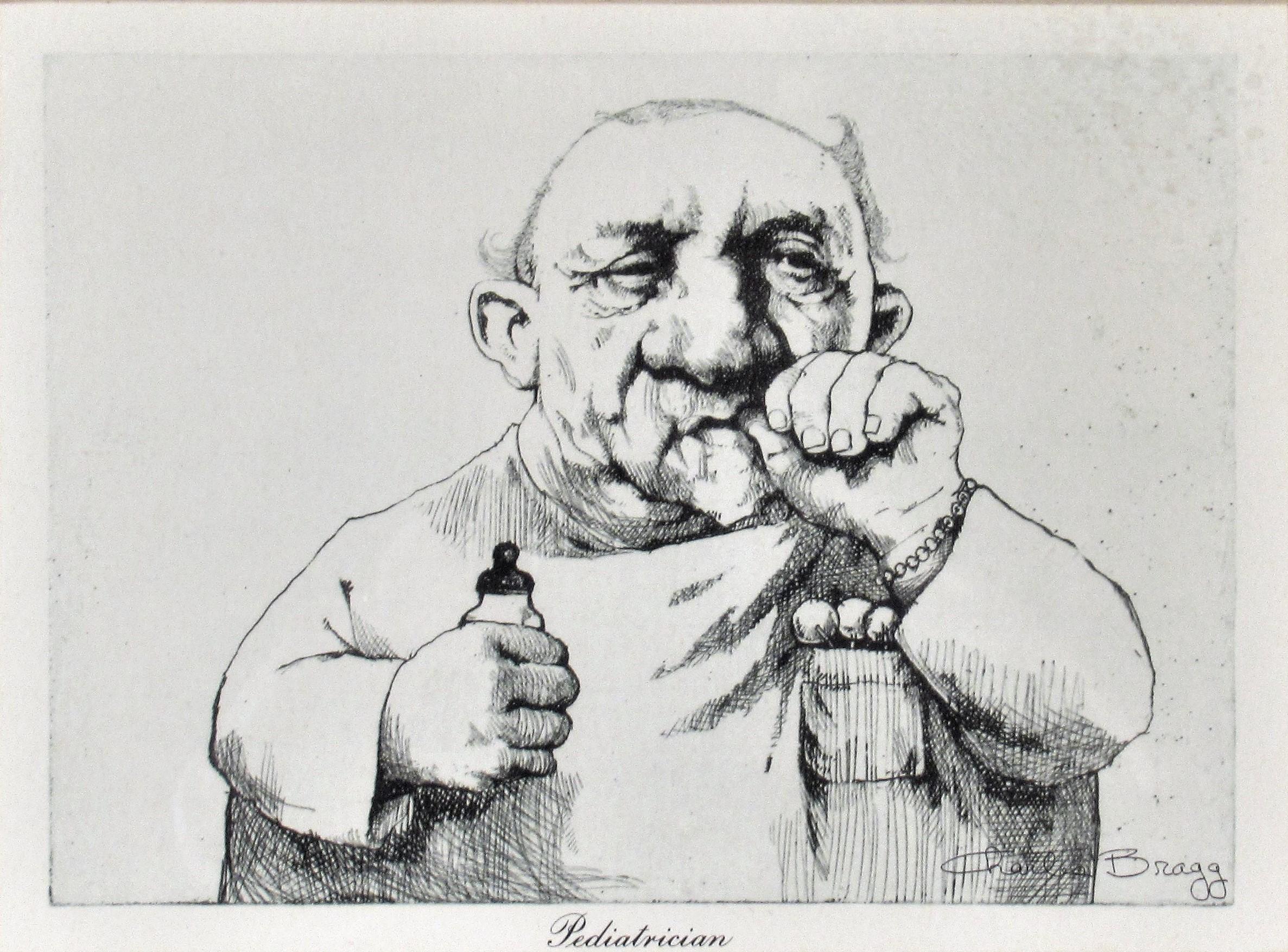 El pediatra - Print de Charles Bragg