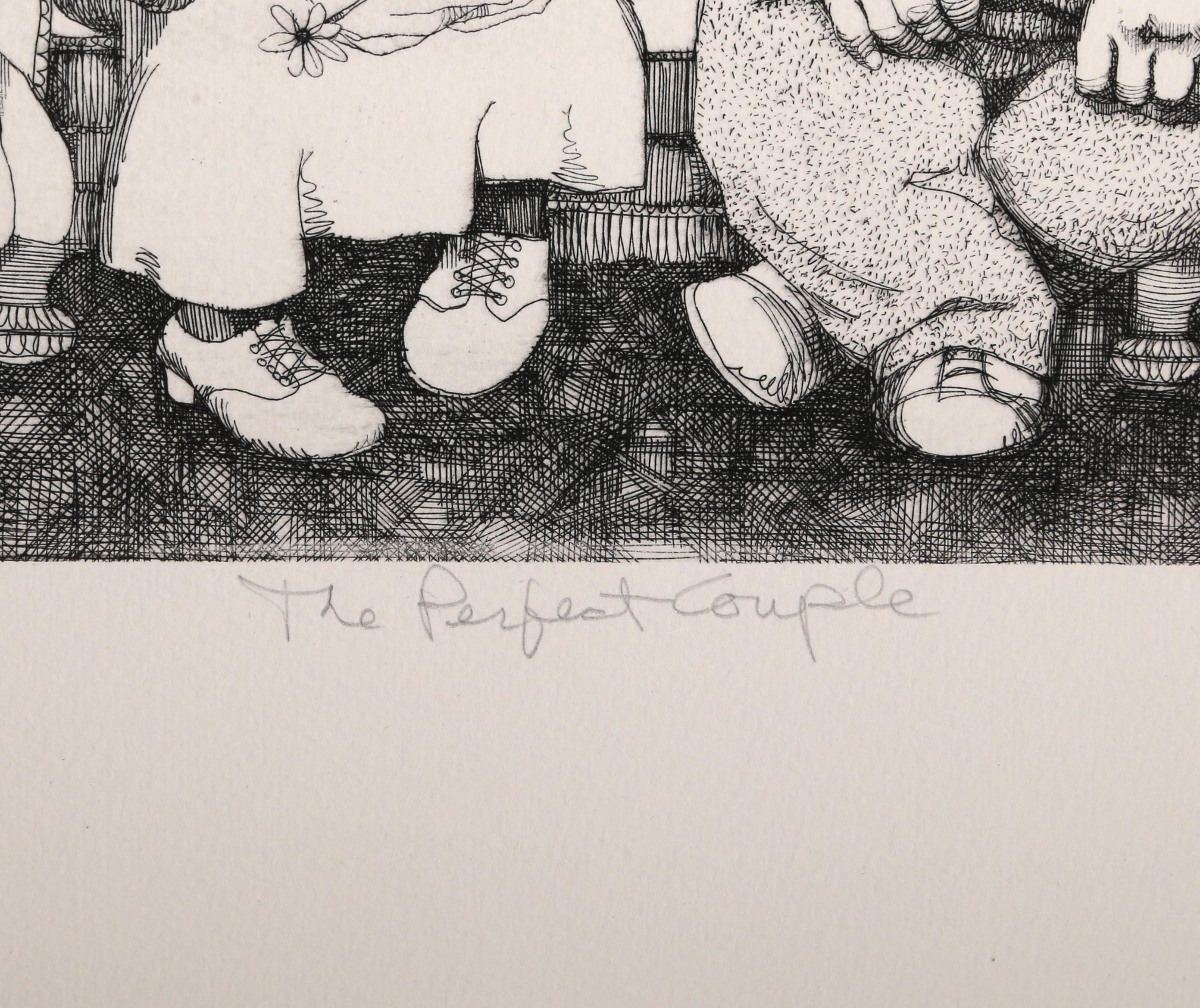 The Perfect Couple 2, Etching by Charles Bragg For Sale 3