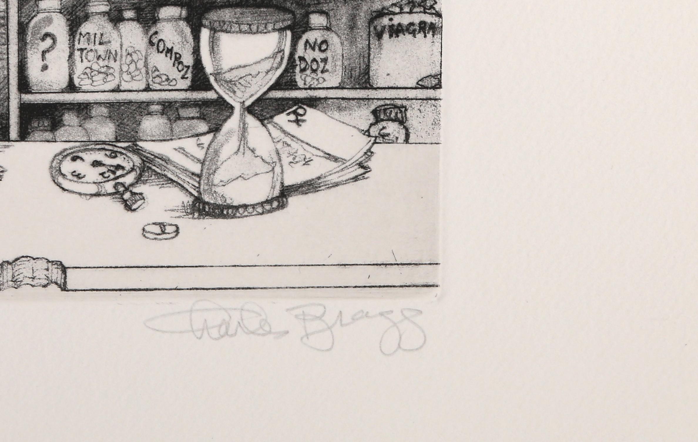 The Psychiatrist, signed etching by Charles Bragg For Sale 2