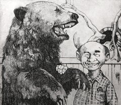 The Trophy, Caricature Etching by Charles Bragg