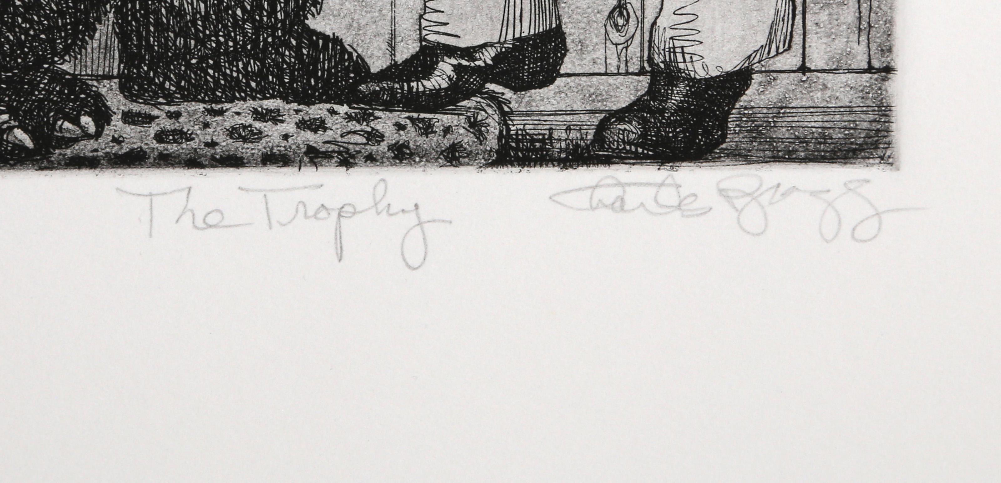 The Trophy, Caricature Etching by Charles Bragg For Sale 2
