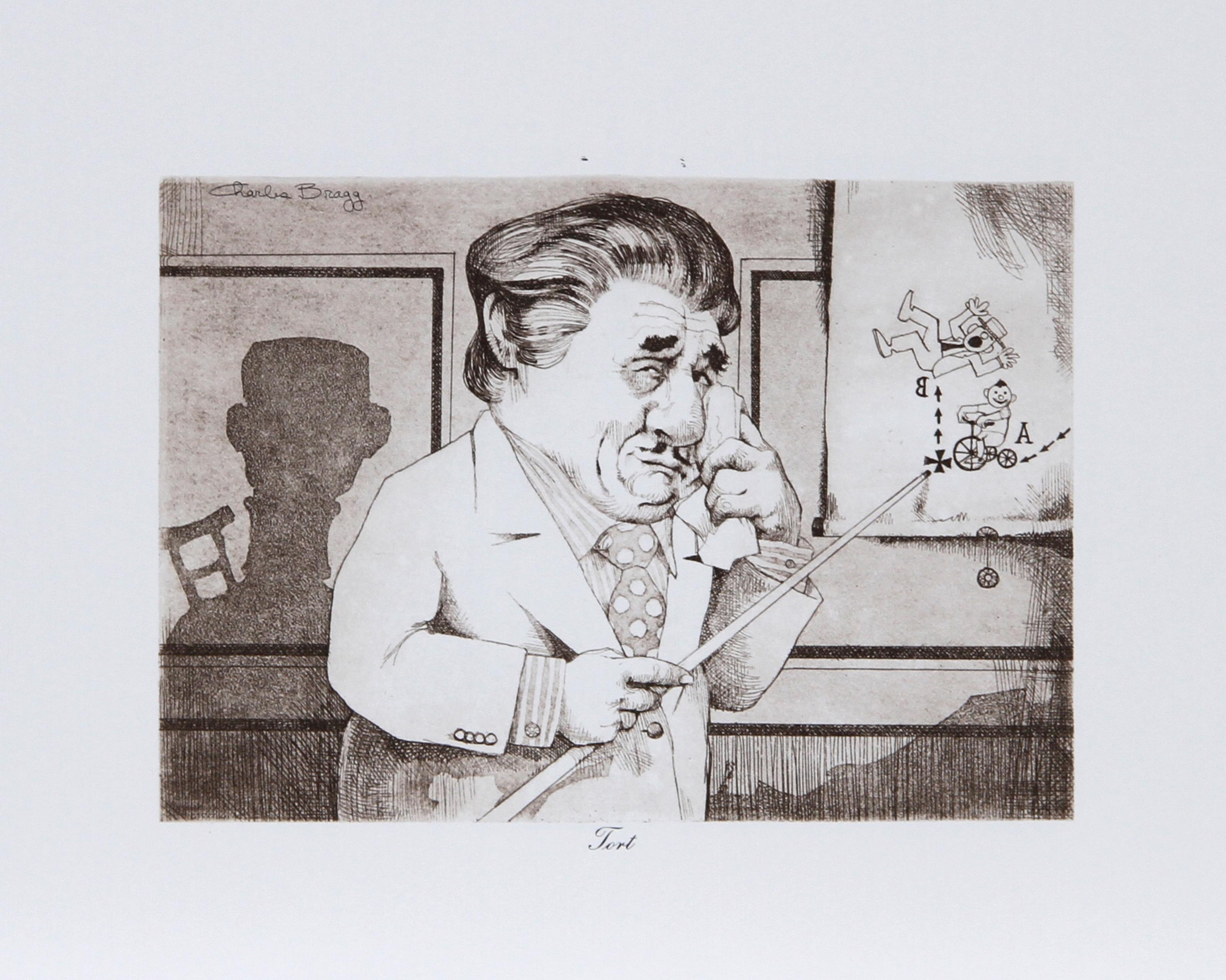 Tort, Caricature Lithograph by Charles Bragg
