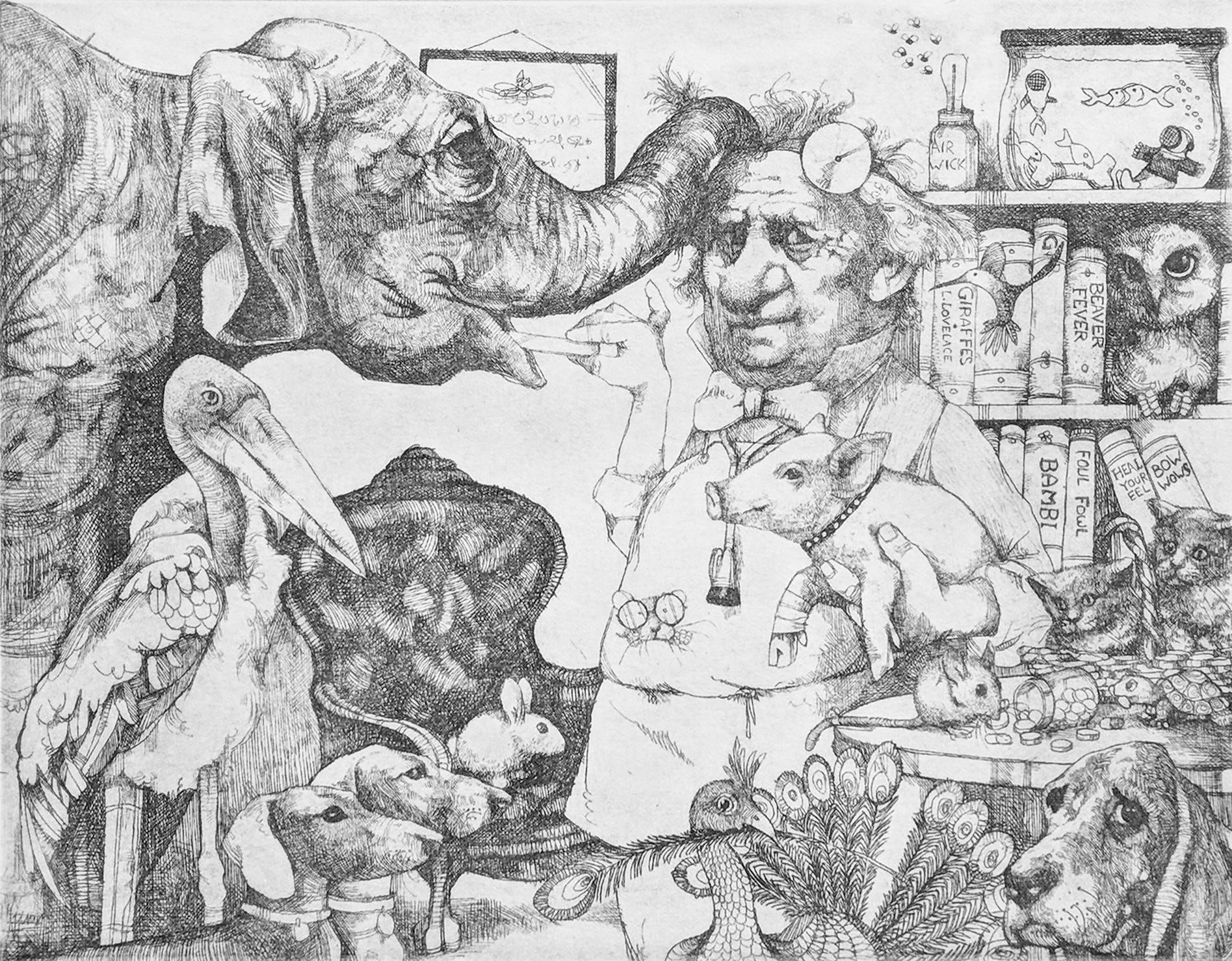 Charles Bragg Animal Print - VETERINARIAN