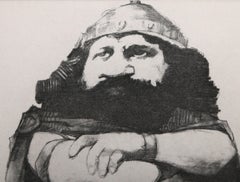 Viking, Caricature Etching by Charles Bragg