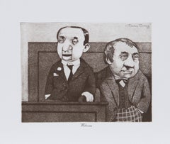 Testigo, litografía caricaturesca de Charles Bragg