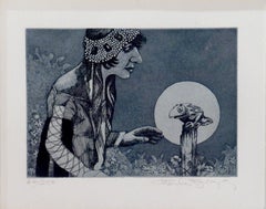 Woman with Frog
