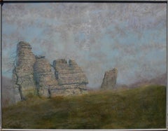 "Rock Forms in Open Field" Ancient Rock Formations  by Charles Brindley