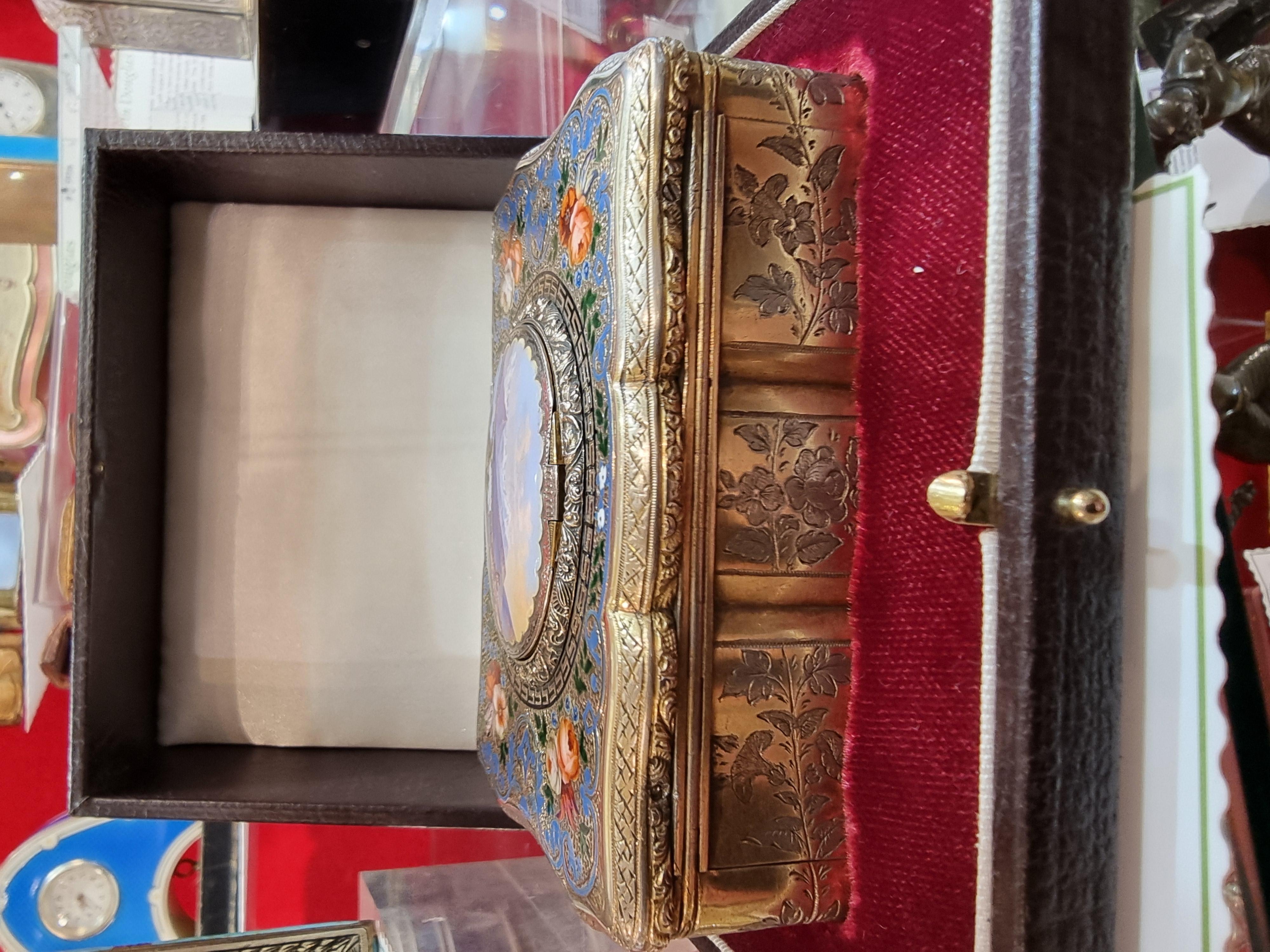 Charles Fr̩ Bird, mouvement à fusée, argent doré et émail. Bon état - En vente à London, GB