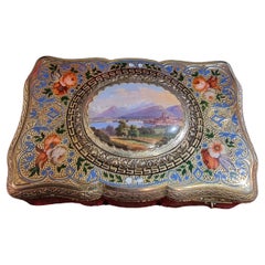 Charles Bruguier singing bird box, fusee movement, silver gilt and enamel