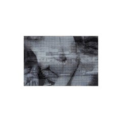 Two Dreams, black and white painting of a nude lady