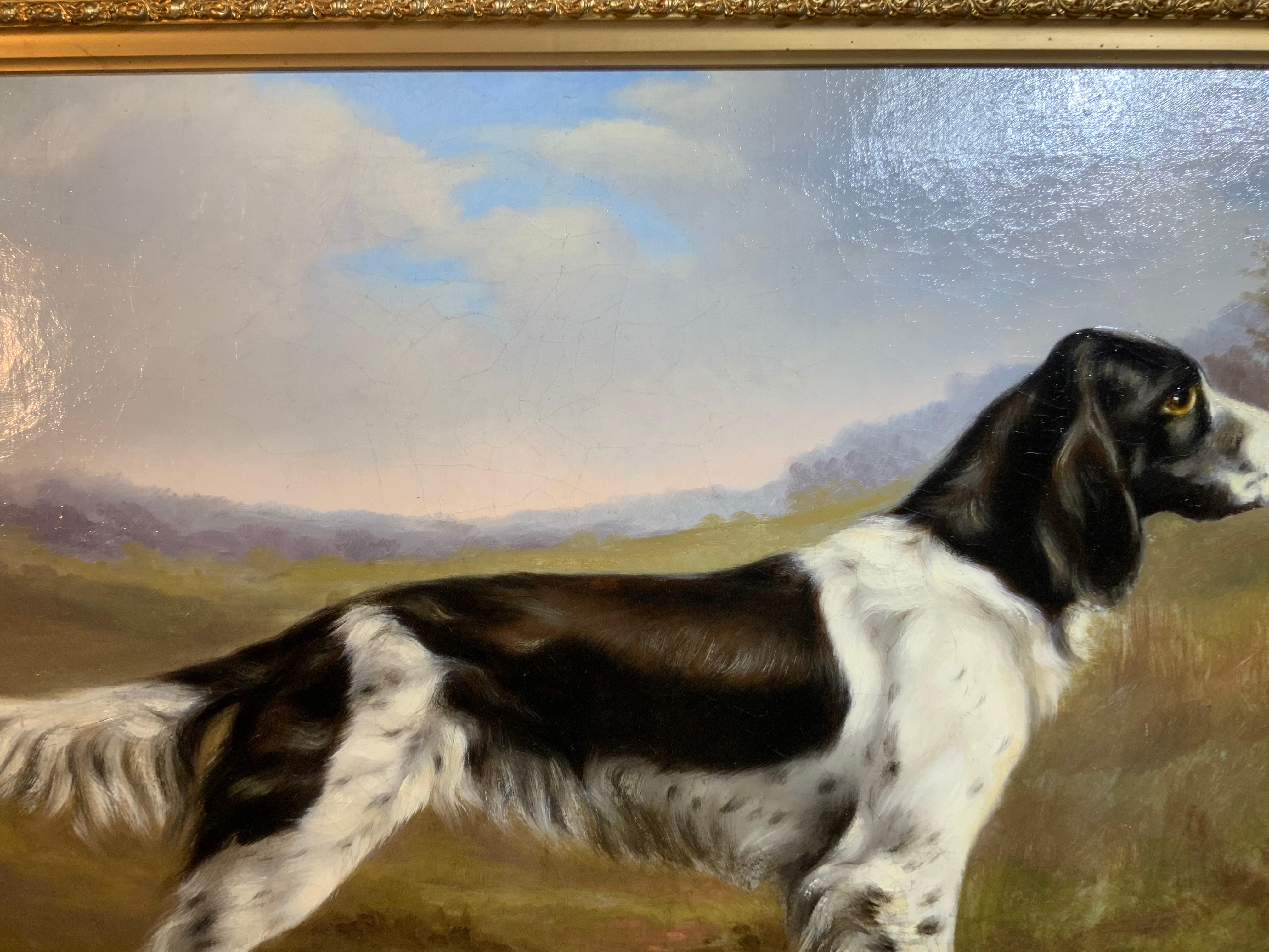 American Charles Bullet Pointer in the Landscape For Sale