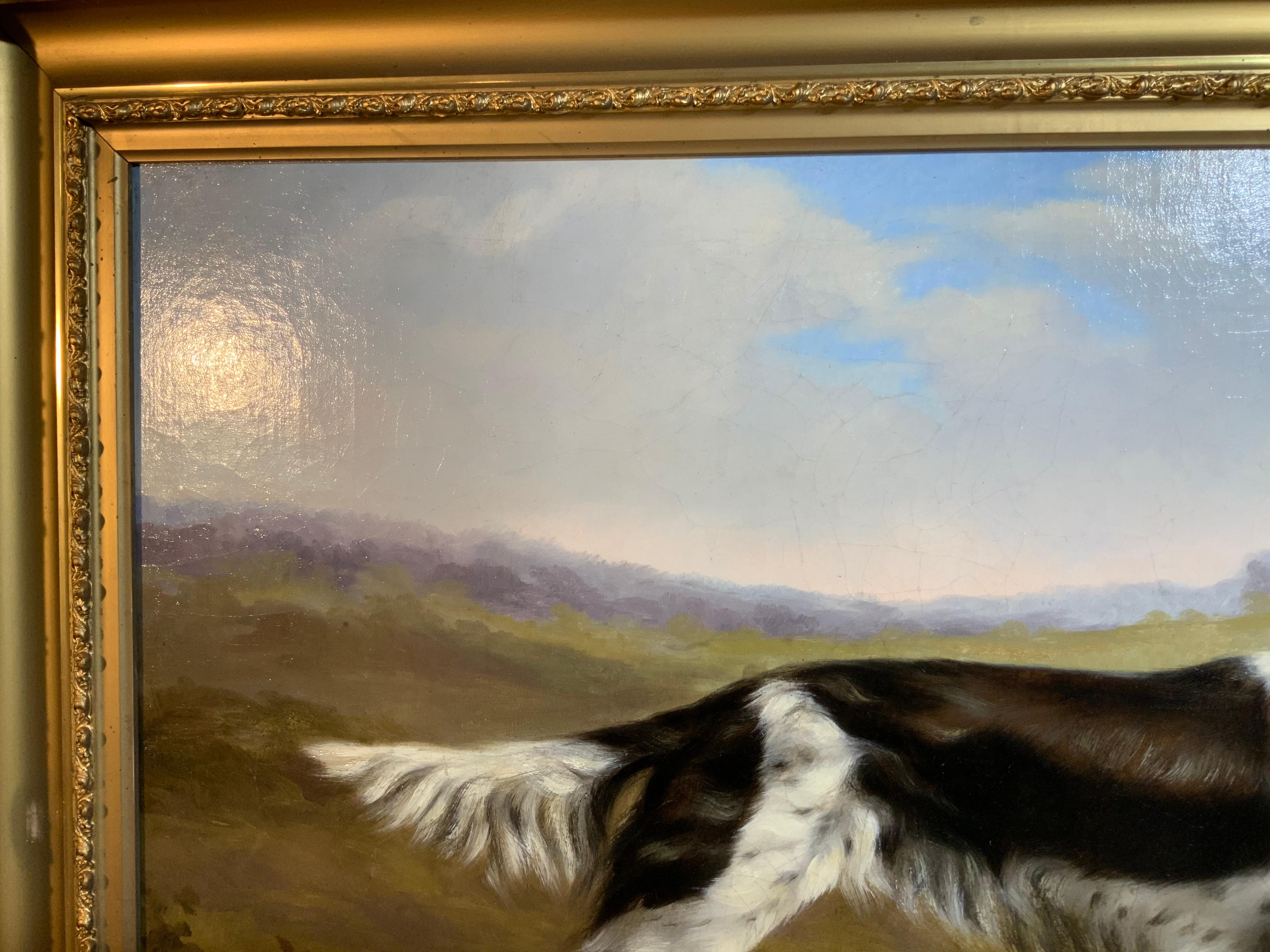 Canvas Charles Bullet Pointer in the Landscape For Sale