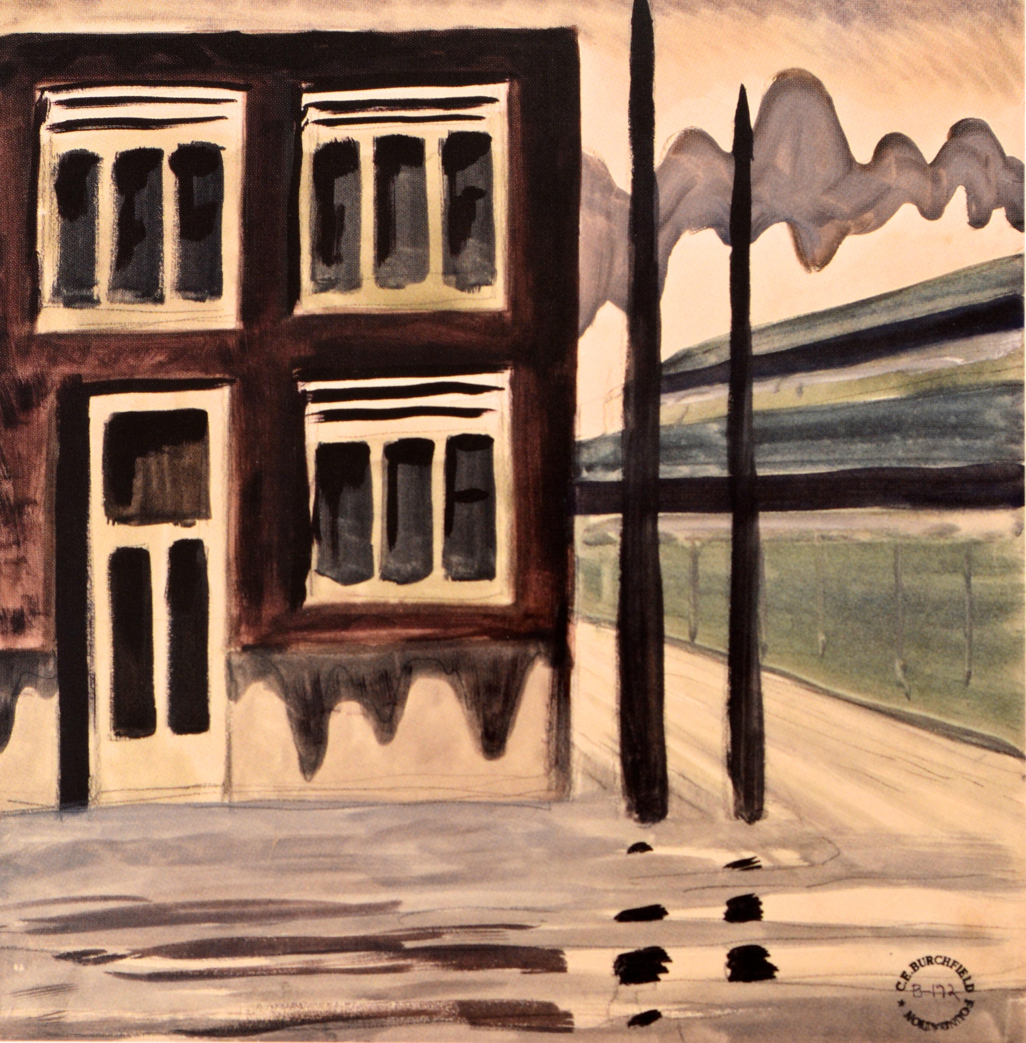Charles Burchfield 1920 : The Architecture of Painting (L'architecture de la peinture), par Michael Hall, 1ère édition Excellent état - En vente à valatie, NY