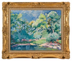 Bords de l'Arc en Provence de Charles Camoin - Paisaje, Pintura al óleo