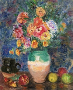 Fleurs - Fauvist Still Life Oil Painting by Charles Camoin