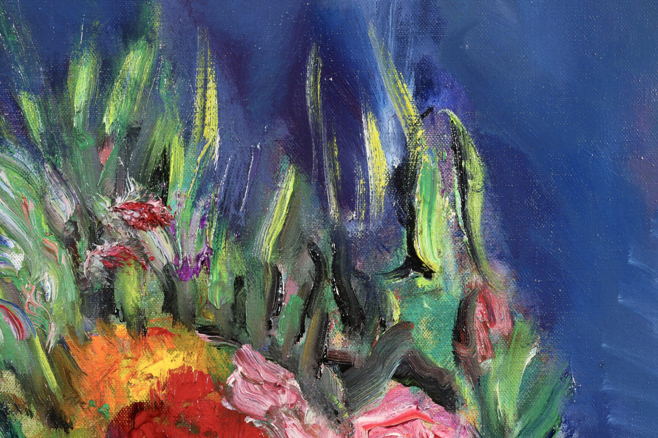 Flowers in a Vase - Fauvist Still Life Oil Painting by Charles Camoin 6