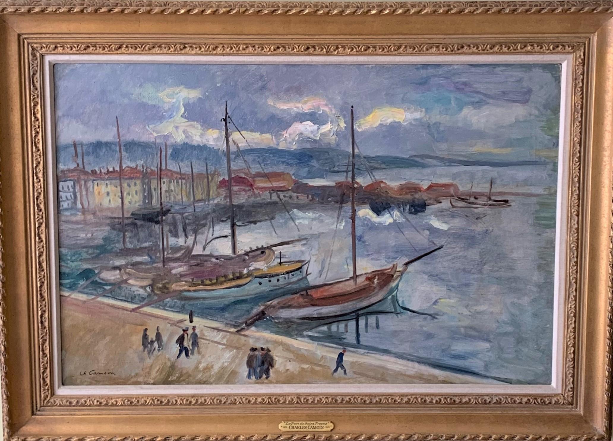 Port du Saint Tropez - Painting by Charles Camoin
