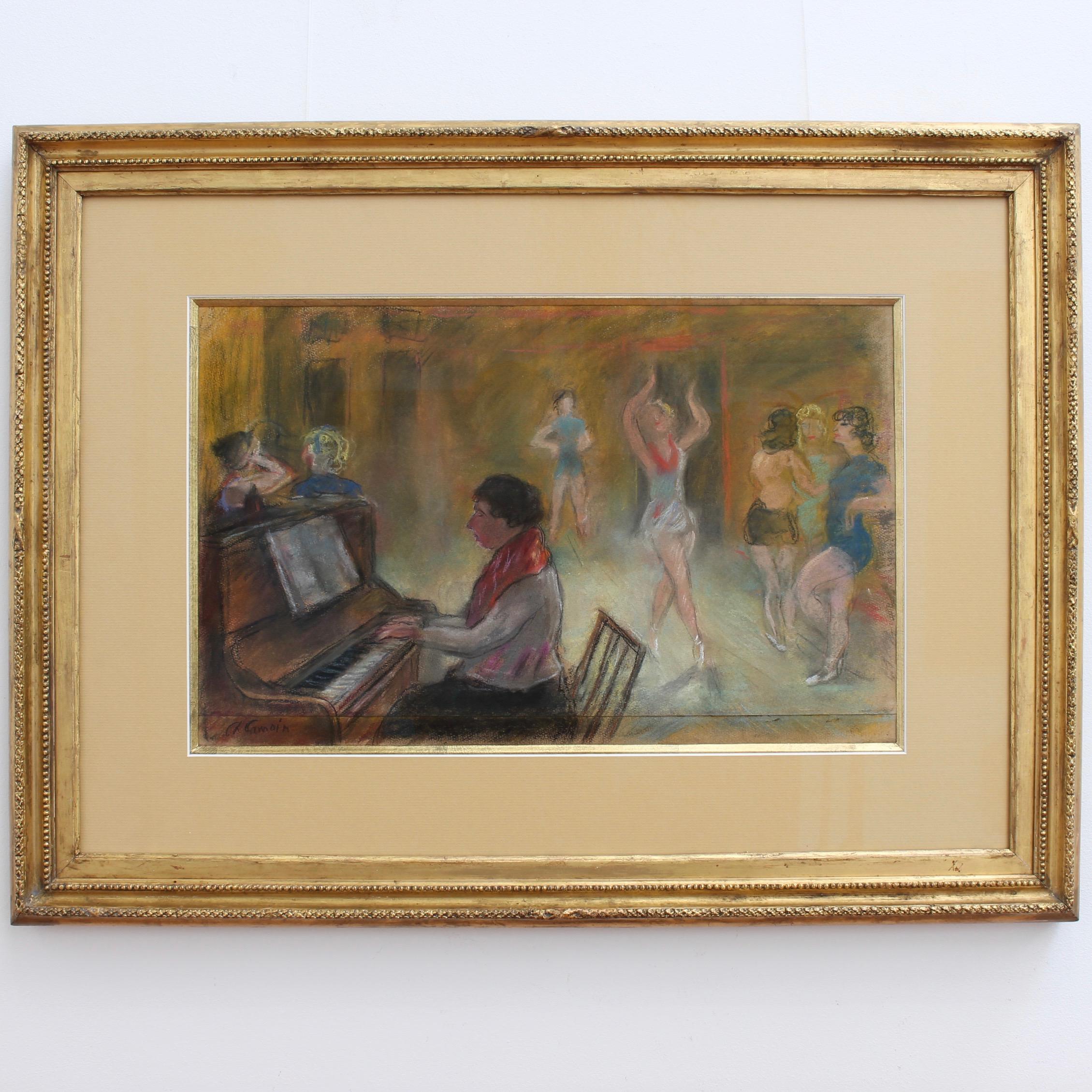 The Cabaret Rehearsal - Painting by Charles Camoin