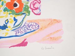 Colorful Bouquet - Original Lithograph - Signed