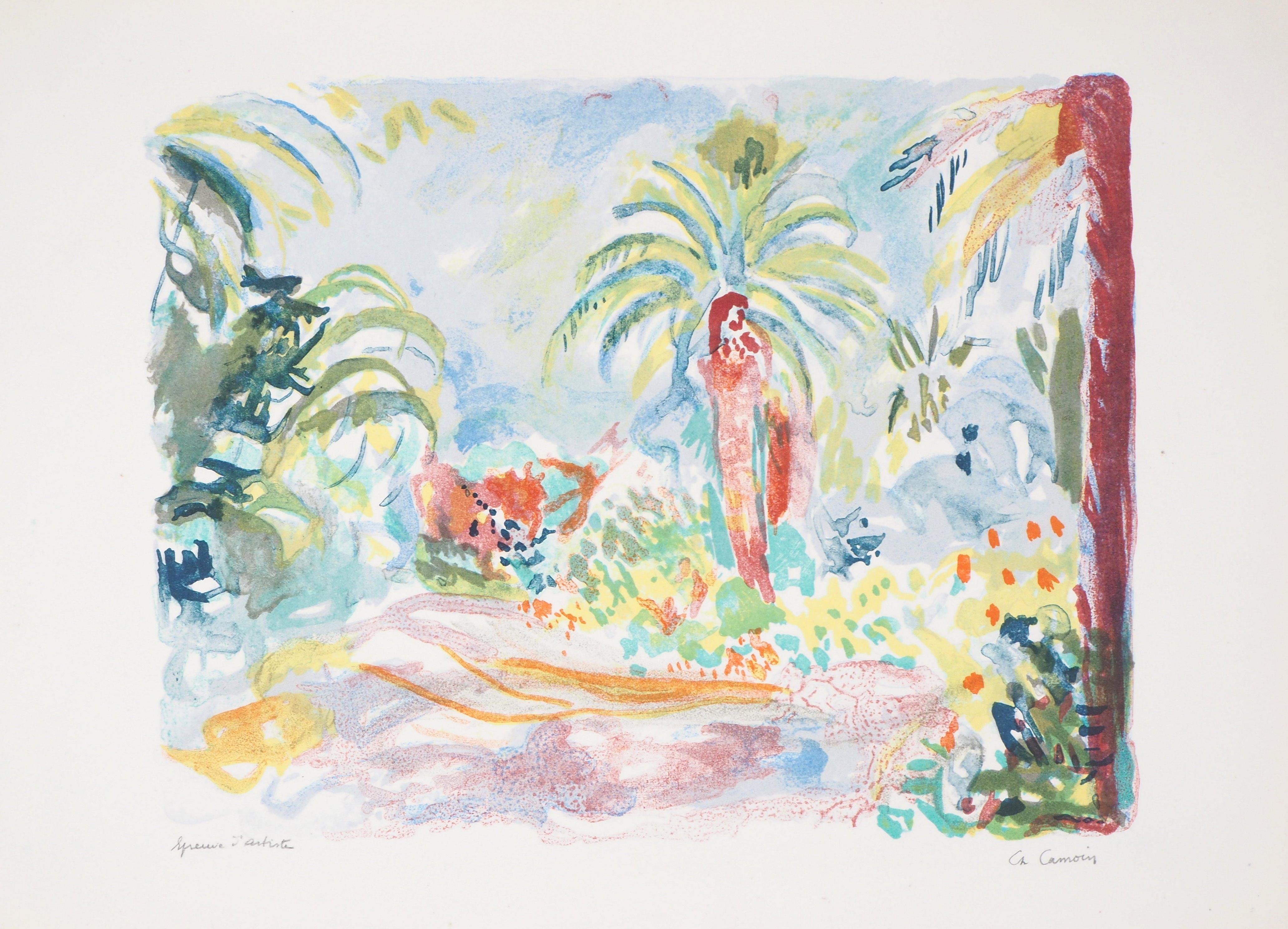 Mediterranean Landscape - Original Lithograph - Handsigned - Modern Print by Charles Camoin