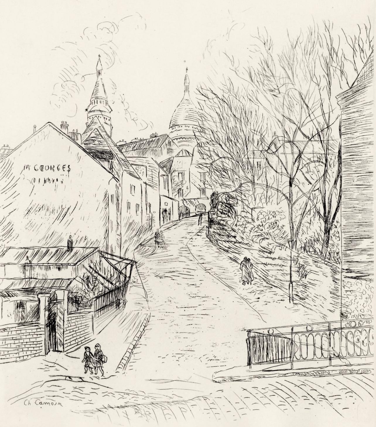 Eau-forte sur papier vélin Canson et Montgolfier. Non signé et non numéroté, tel que publié. Bon état. Publié par L'Imprimerie Daragnès, Paris ; imprimé par Jean Gabriel Daragnès, Paris, 14 juillet 1937. Notes : Extrait de l'in-folio A La gloire à