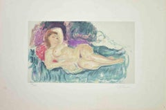 Reclining Nude - Lithograph by Charles Camoin - 1920 ca.