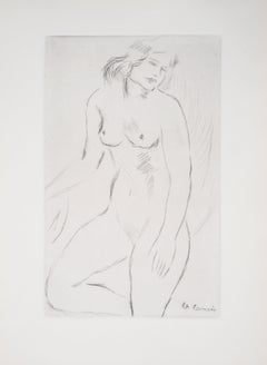 Nu debout - Gravure originale
